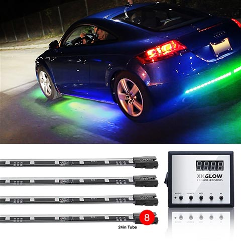 XKGLOW UFO Style LED Undercar Light Kit - 8 Piece