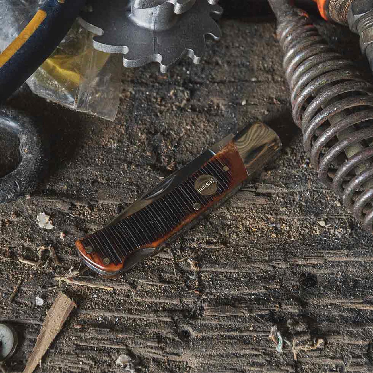 Old Timer Generational USA Series 5OTG Bruin Traditional Lockback Pocket Knife with Stainless Steel Drop Point Blade, Bone Handle, for Hunting, Everyday Carry, Camping, and Outdoors, One size, TBD