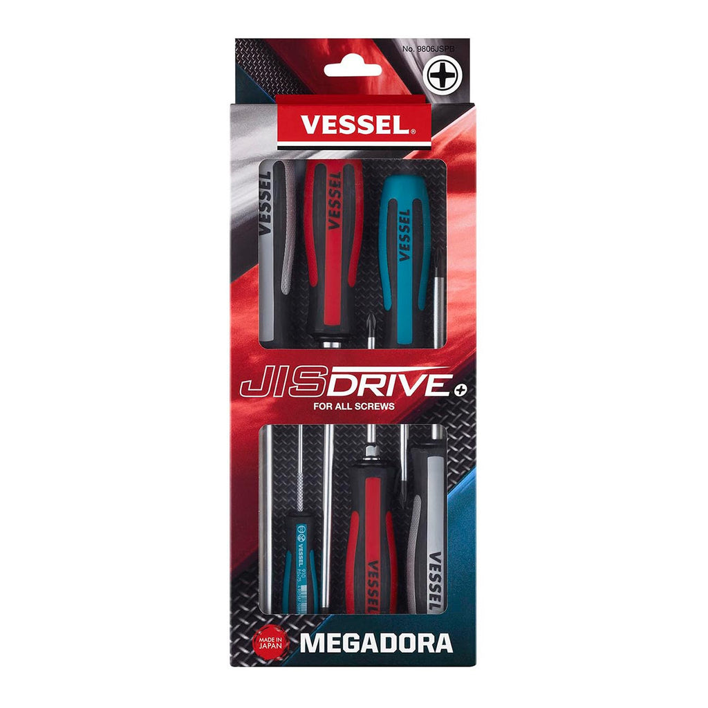VESSEL MEGADORA JISDRIVE Screwdriver 6PC. Set
