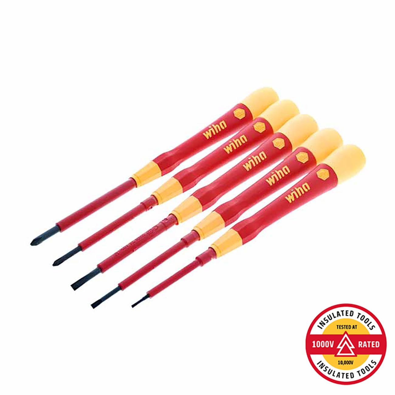 Wiha 32085 5 Piece Insulated PicoFinish Precision Screwdriver Set