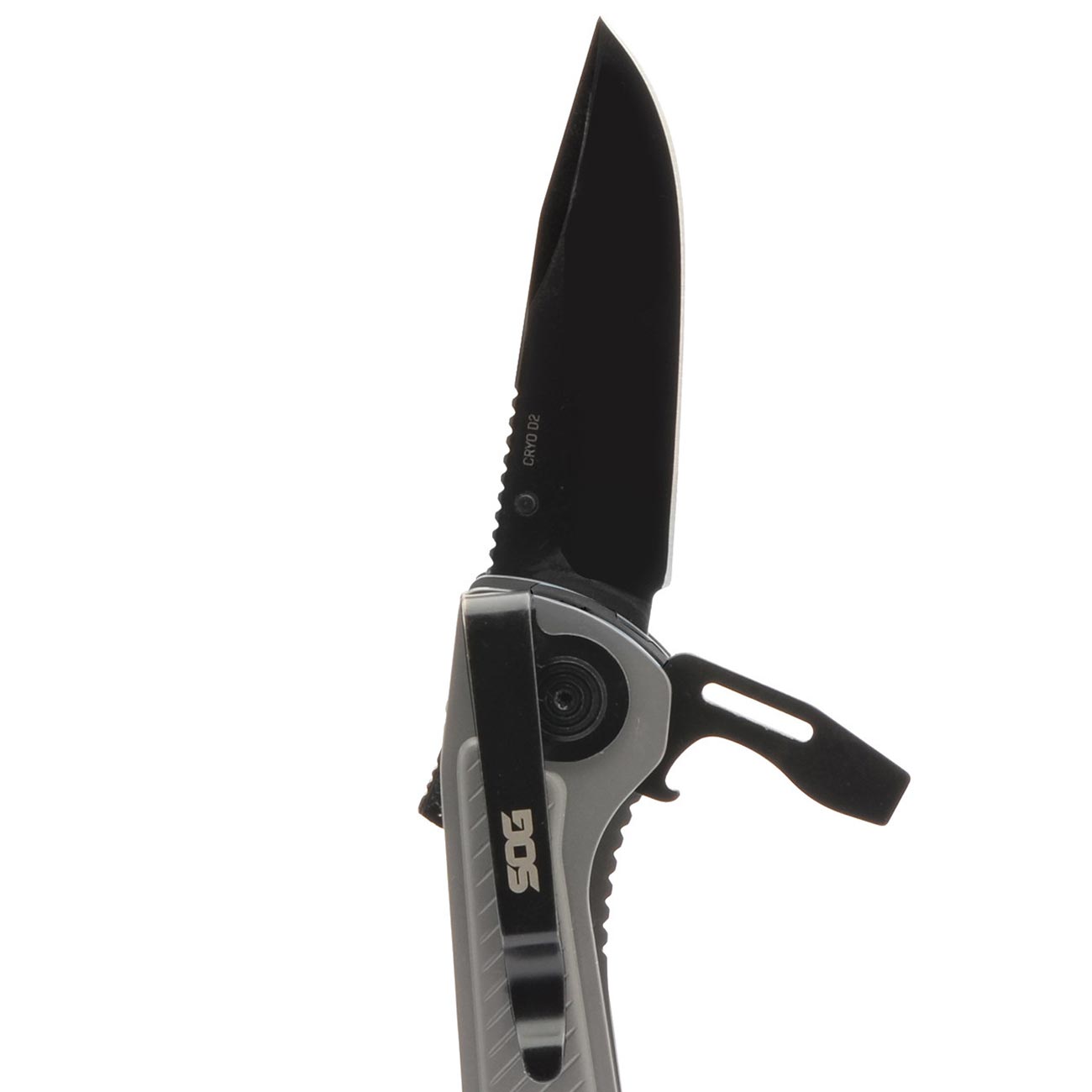 SOG Everyday Daily Solution EDC CRYO D2 Steel Compact Pocket Size Flash MT Multi-Tool, 7 Tools, Stainless-Steel Housing, Silver & Black