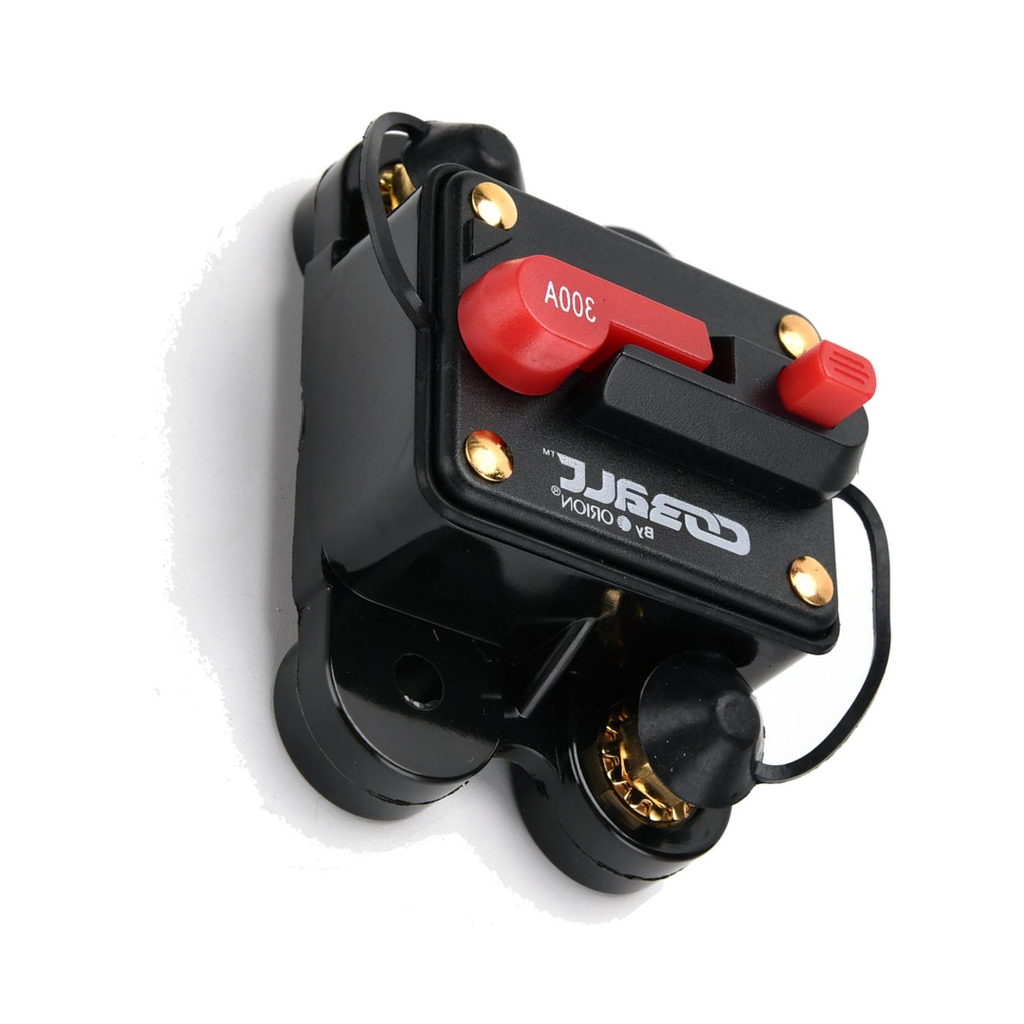 Orion Cobalt CB300A 300 Amp Circuit Breaker W/Manual Reset for Car, Marine, ATV, Trucks, RV, Motorcycle - Manual Power Protect for Audio Systems Fuse, Battery Thermal, 12V-24VDC (300A)
