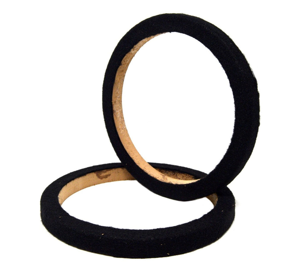 Nippon MDF Speaker Ring 8″ x 5/8″ Extension Pair w/ Black Carpet Spacer – RING08CBK