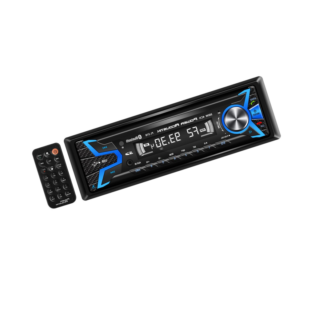 Power Acoustik PL-51B 1-DIN Digital Audio Head Unit With 32GB USB/SD/AUX/Bluetooth,Black