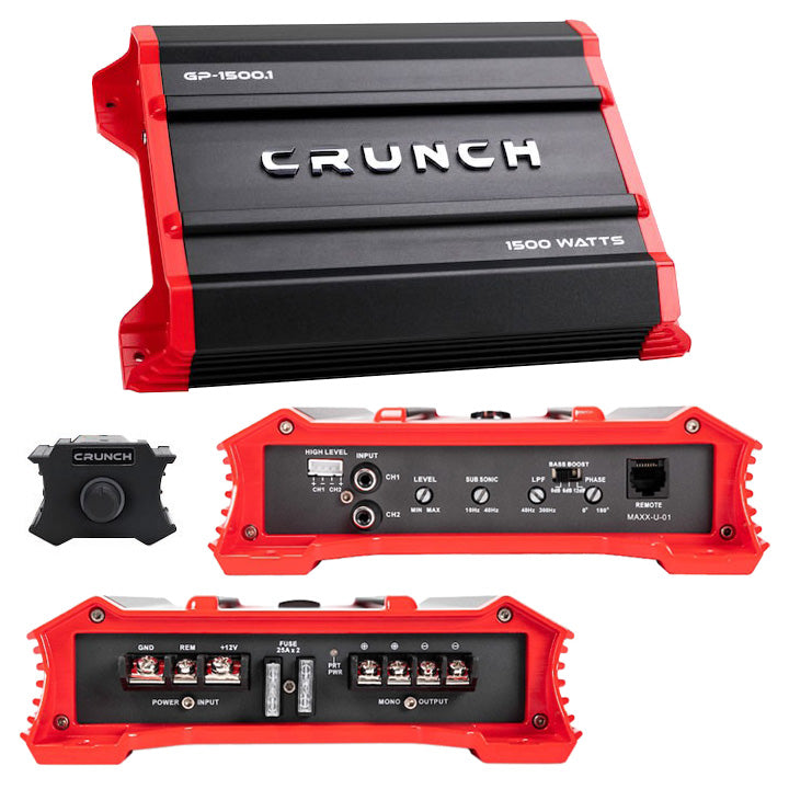 Crunch Ground Pounder GP-1500.1 1500 Watt Monoblock Amplifier