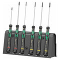 Wera 2035/6 Kraftform MicroSlotted/Phillips Electronics Screwdriver Set and Rack, 6-Piece, 05118152001