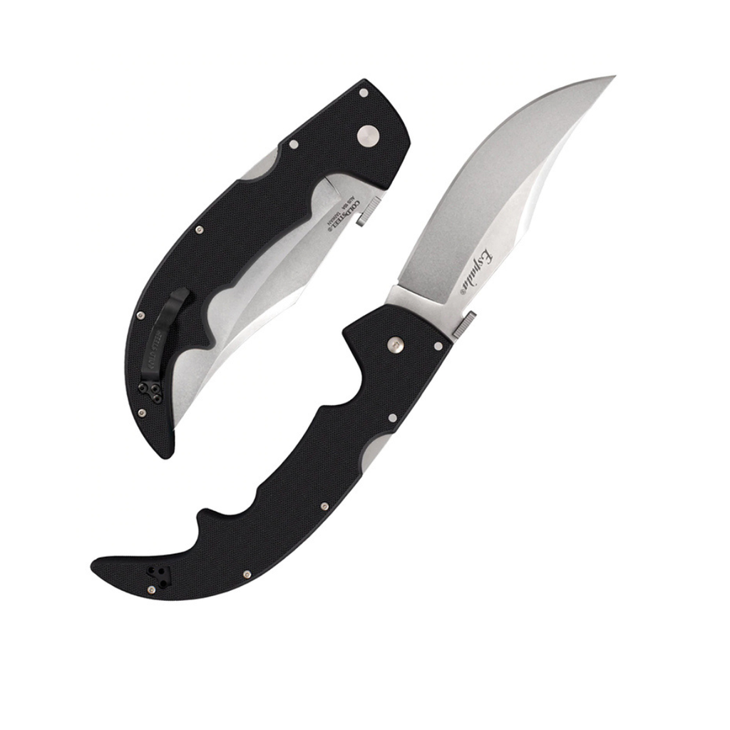 Cold Steel Espada Series Folding Knife with Tri-Ad Lock and Pocket Clip, G-10 Espada Large