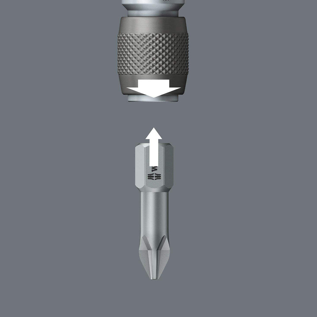 Wera - 5042750001 Female Square 784 A Quick-Release Chuck, Adaptor 1/4" x 1/4" Drive