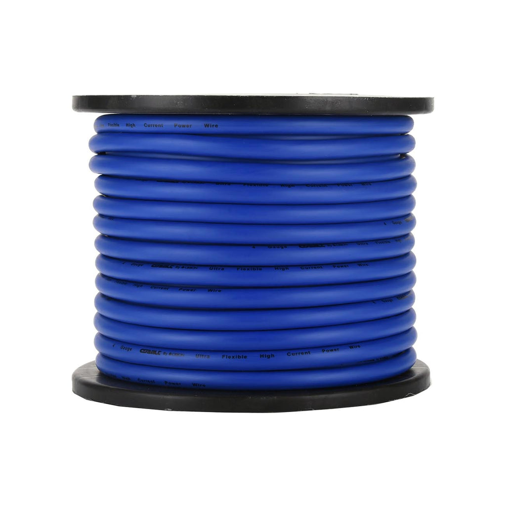 Orion Cobalt 4-Gauge CCA Power Wire 100ft Roll Blue Jacket – PW4100BLORION