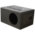 Rockville RQB8 Single 8" Side Ported Subwoofer Enclosure, Deep Bass, Bed Liner Finish, Durable MDF, for Car Audio Enthusiasts