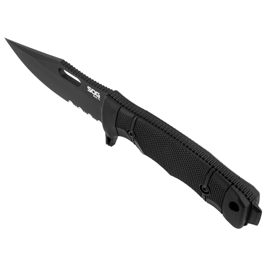 SOG Seal Fx Fixed Blade Partially Serrated ProfeSSIonal Tactical Knife S35Vn Steel Tough Glass-Reinforced Nylon Handle
