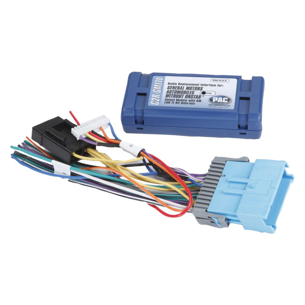 PAC C2R-GM11B Vehicle Wiring Interface for Select 2004–2009 GM Vehicles Without OnStar – Retains Factory Chimes & RAP