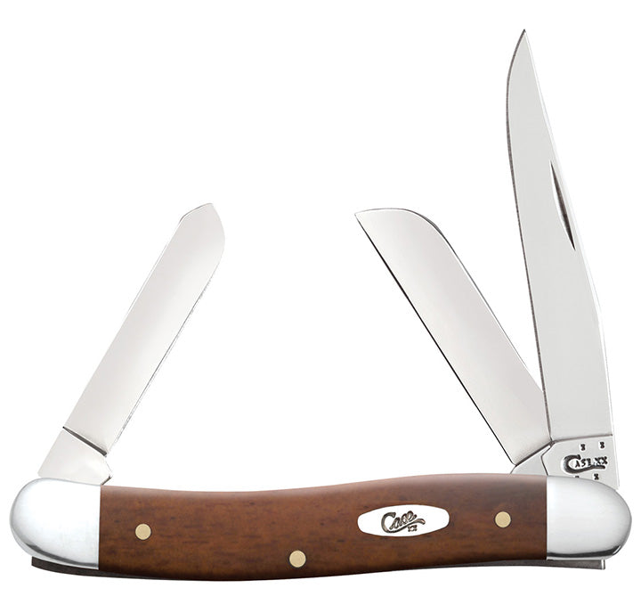 Case WR XX Pocket Knife Chestnut Smooth Bone Medium Stockman Item #28701 - (6318 SS) - Length Closed: 3 5/8 Inches