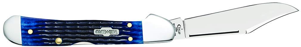 Case WR XX Pocket Knife Navy Blue Rogers Corn Cob Jigged Bone Mini Copperlock Item #2864 - (61749L SS) - Length Closed: 3 5/8 Inches
