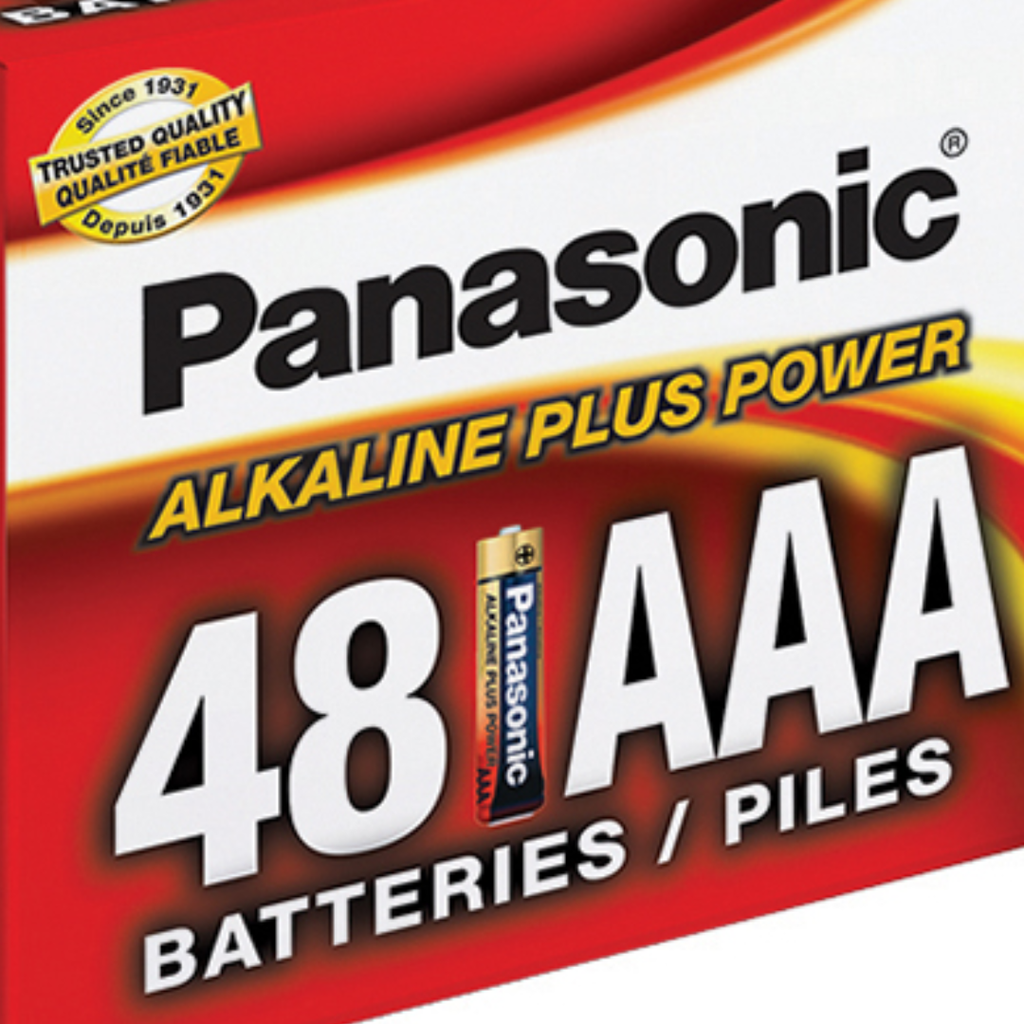 Panasonic Energy Corporation LR03PA/48PC Alkaline Plus Power AA Alkaline Battery, 48 Pack