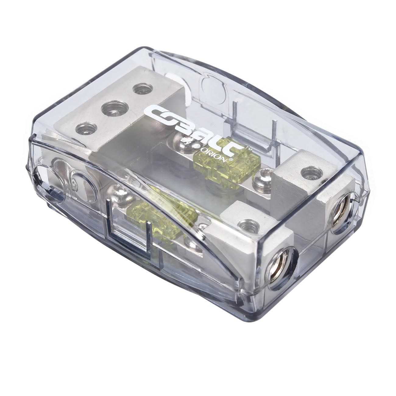 Orion Cobalt DBF1424 Power Distribution Block, One 4/8 Gauge Input for Two 4/8 Gauge Output, Mini ANL Fuse Holder for Car Audio Amplifier | Auto Parts, Automotive, Marine (100A Fuses Included)