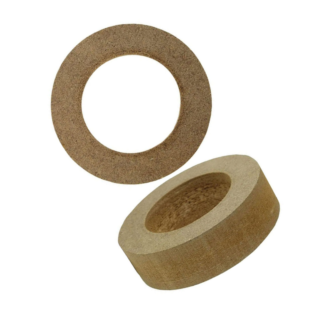Nippon RING35R MDF Speaker Spacer Rings 3.5" x 3/4" Extension (Pair) – Car Audio Speaker Mounting Spacers, Durable MDF Construction