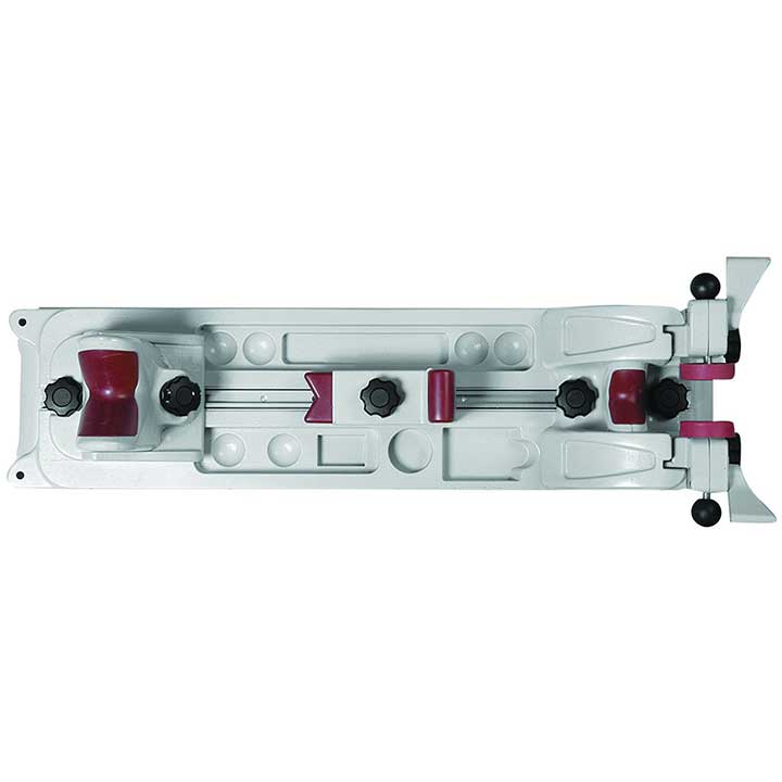 Tipton Best Gun Vise with Secure Adjustable Cradle, Storage Compartments for Cleaning, Gunsmithing and Firearm Maintenance, Red/Grey