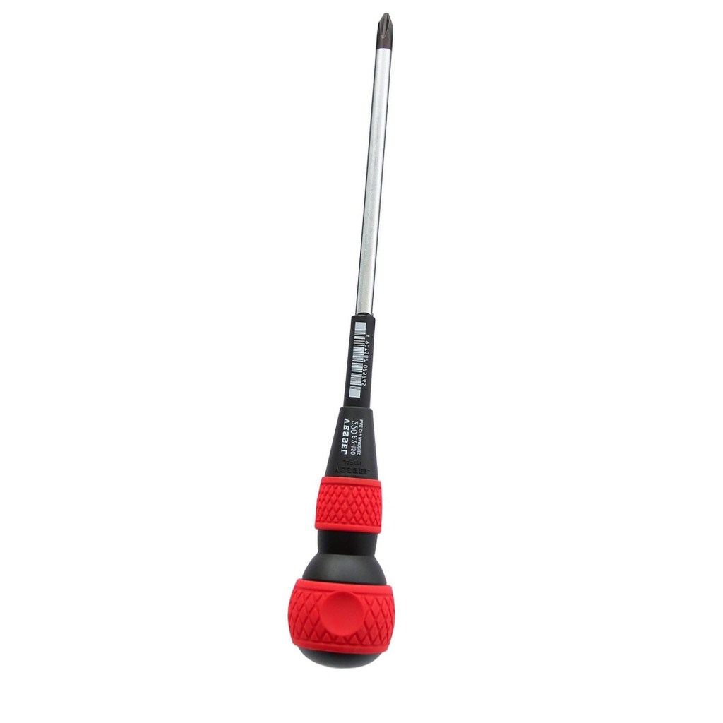 Vessel 220P2150 Ball Grip Screwdriver – Phillips #2 x 150mm JIS Precision Driver, Ergonomic Ball Handle, Magnetized Tip, Professional Hand Tool