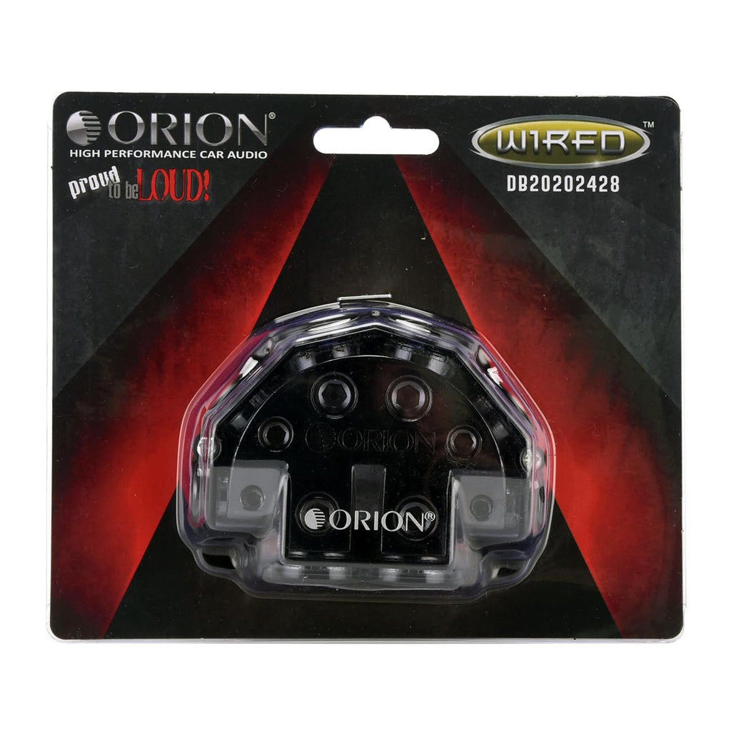 Orion XTR DB20202428 Power Ground Distribution Block, 2X 0/2 Gauge in Two 0 Input for 2X 4 Gauge 2X 8 Gauge Output, for Car Audio Amplifier | Auto Parts, Automotive, Marine, Motorcycle, Trucks, RV