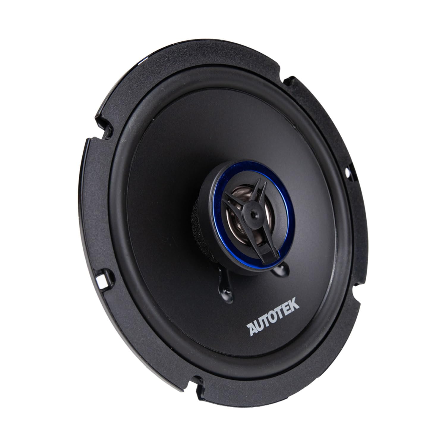 Autotek Street Machine 6.5" 2-Way Shallow Car Audio Coaxial Speakers with Neo Mylar Soft Dome Tweeters for Crystal Clear Sound & Poly Cones, Pair