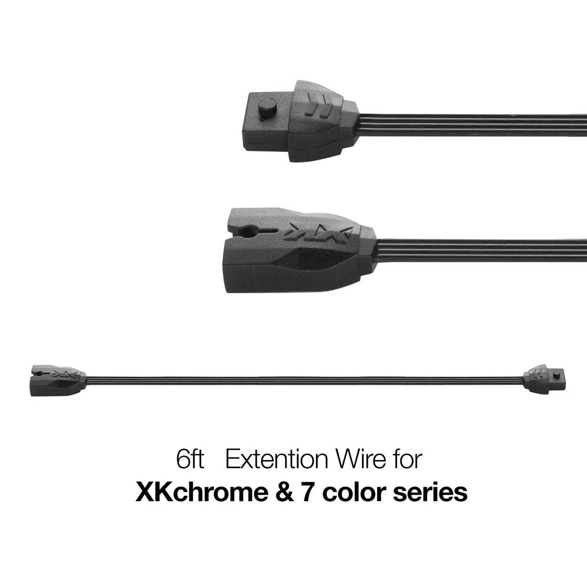 6ft 4pin Extension Wire for XKchrome & 7 Color Series for Motorcycle ATV Snowmobile…