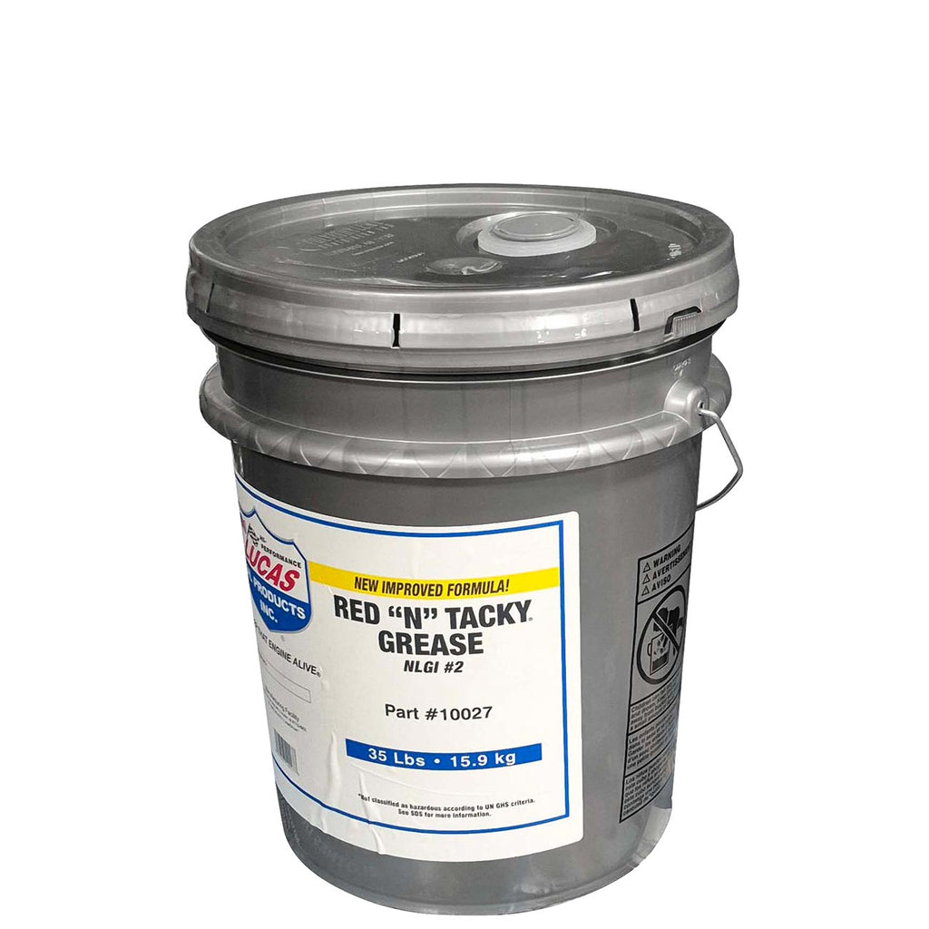 Lucas Oil 10027-Pk1 Red 'N' Tacky Grease 35 Lb