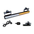 Nippon America 23” Emergency Strobe Light for Vehicles (NL-LB-EMR-23), LED Amber White Safety Lights, 14 Flash Patterns Directional Safety Warning Lights for Cars, Trucks, and Vehicles