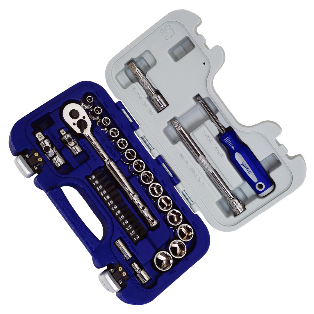 Williams 50613 3/8-Inch Drive Basic Tool Set, 35-Piece