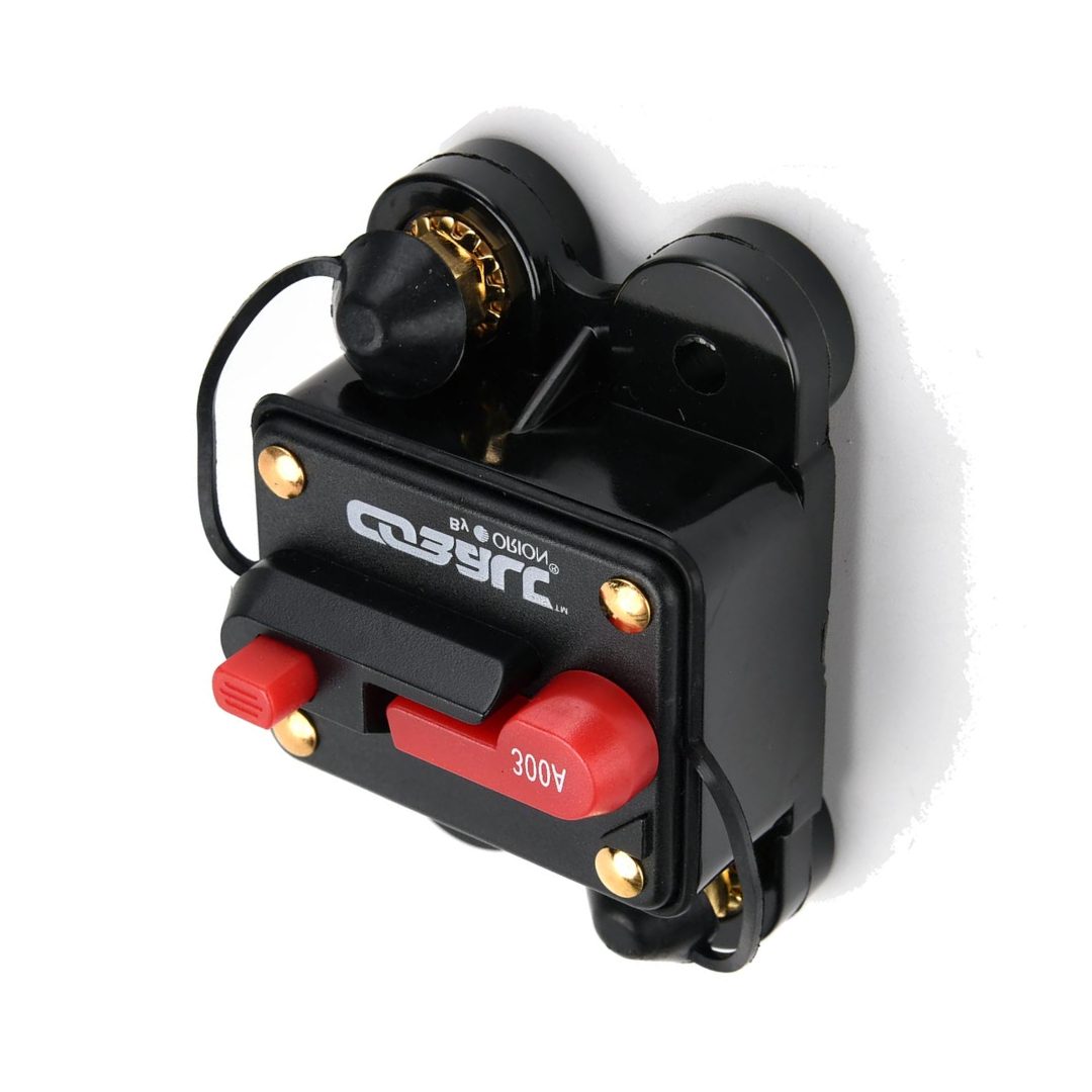 Orion Cobalt CB300A 300 Amp Circuit Breaker W/Manual Reset for Car, Marine, ATV, Trucks, RV, Motorcycle - Manual Power Protect for Audio Systems Fuse, Battery Thermal, 12V-24VDC (300A)