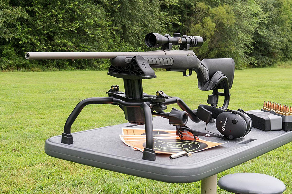 Caldwell Stinger Adjustable Ambidextrous Rifle Shooting Rest with Lightweight Design for Rifle Shooting, Stability, Outdoors and Range