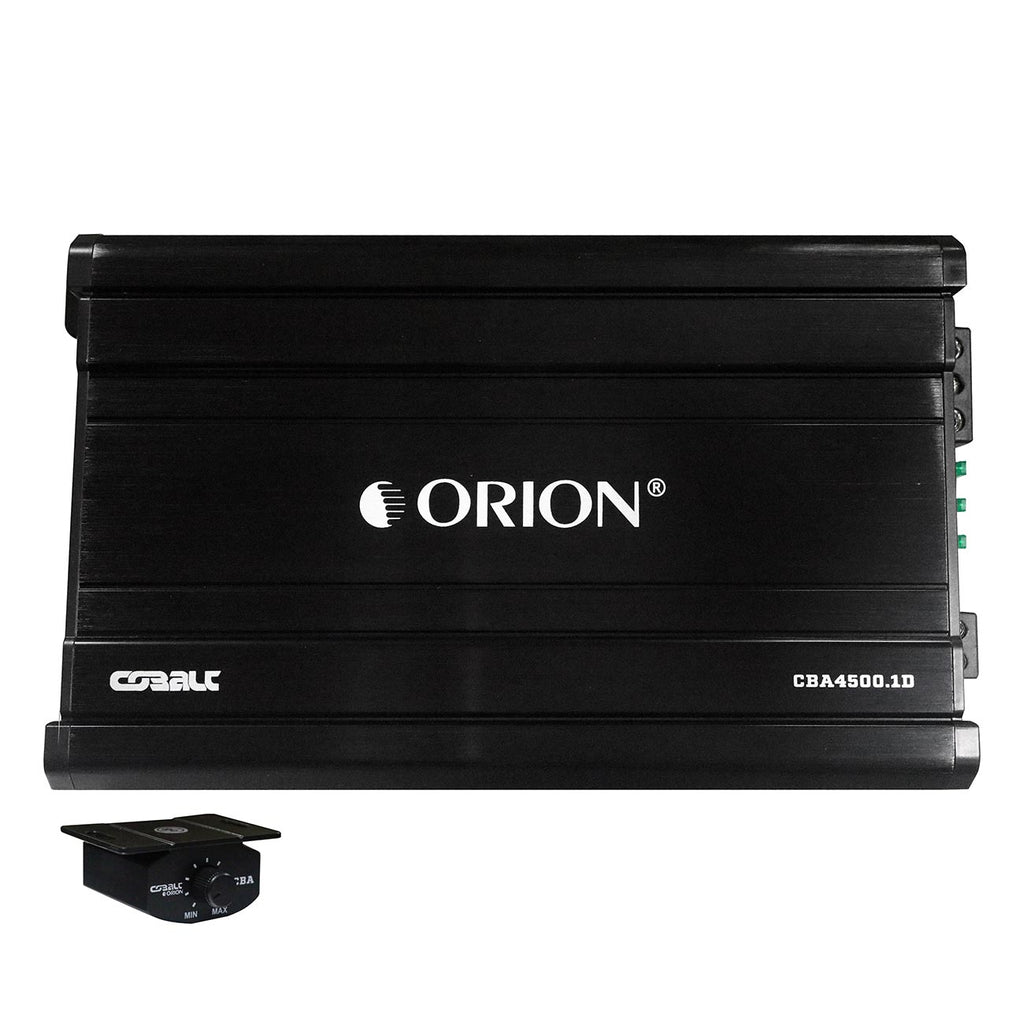 Orion Cobalt CBA4500.1D Monoblock 1-Channel Class D Amplifier for Car Subwoofer, 4500W, 2/4 Ohm Stable, Adjustable Low Pass & Subsonic Filter with Bass Boost, MOSFET Power Supply, Bass Knob Included