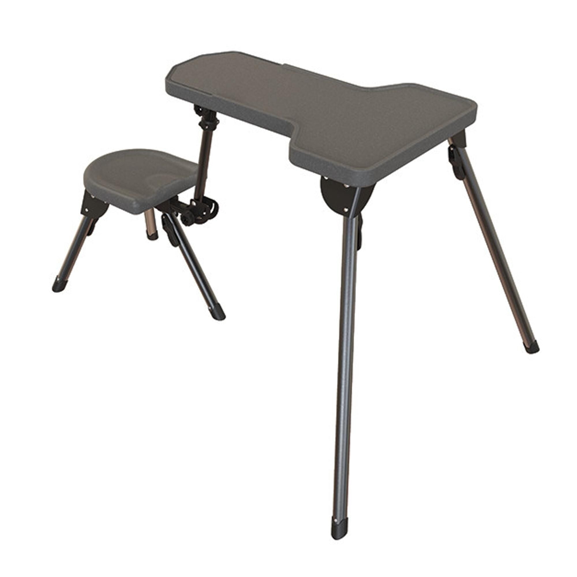 Caldwell Stable Table Lite with Weatherproof Tabletop, Ambidextrous Seat and Fully Collapsible Design for Easy Transport and Outdoor Target Shooting