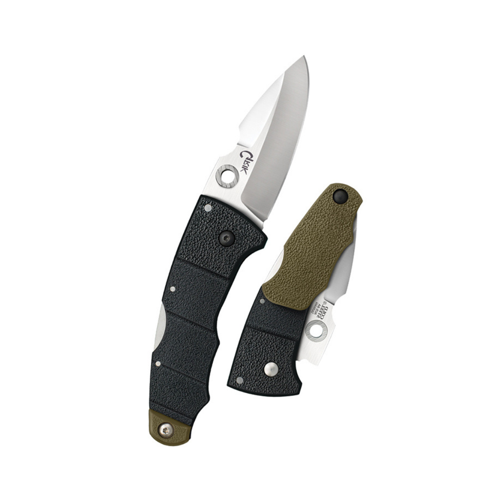 Cold Steel 28E Grik 3″ Folding Pocket Knife – AUS-8A Spear Point Blade with Tri-Ad Lock & Ambidextrous Clip