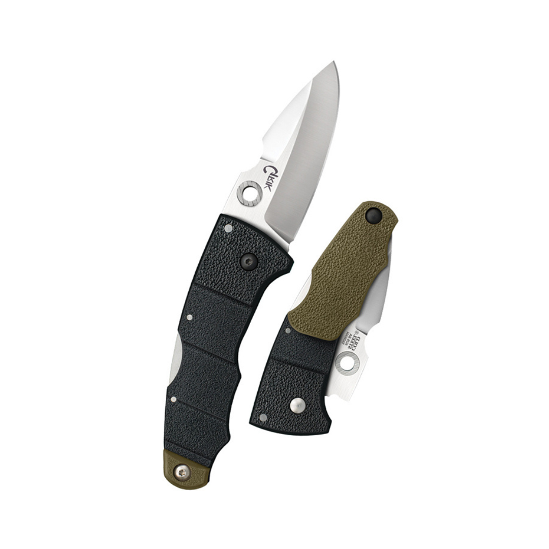 Cold Steel 28E Grik 3″ Folding Pocket Knife – AUS-8A Spear Point Blade with Tri-Ad Lock & Ambidextrous Clip