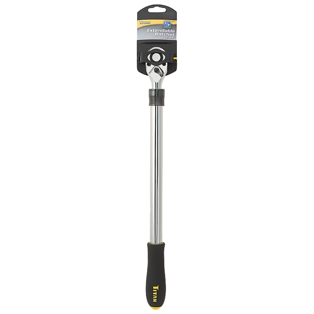Titan 12073 1/2-Inch Drive x 18 to 23-1/2-Inch 72-Tooth Extendable Ratchet