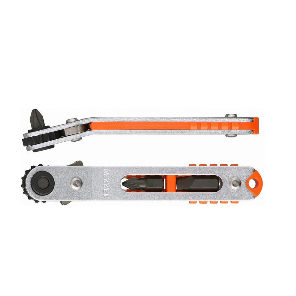 VESSEL Low-Profile Flat Plate Ratchet Screwdriver Set (TX79U (15° Bent-up Type))