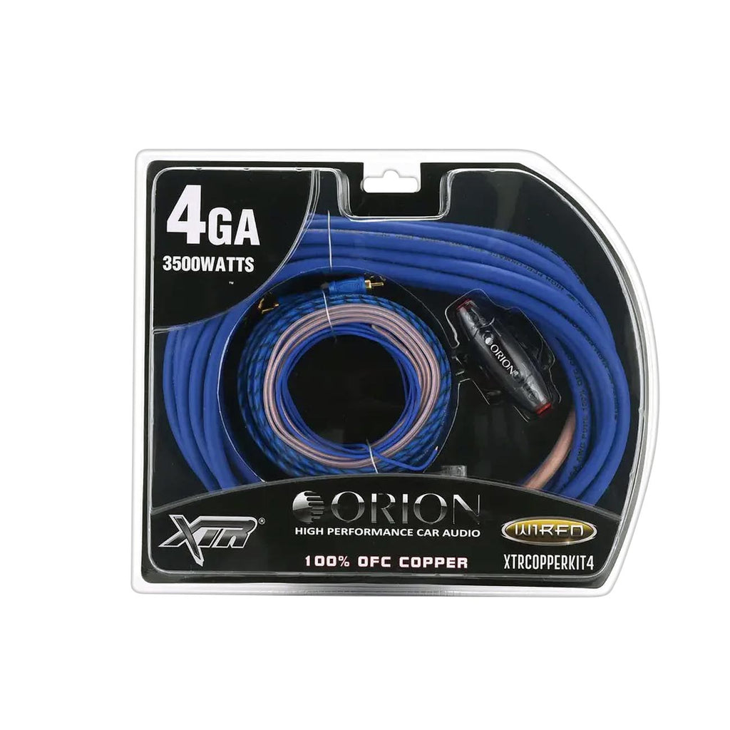 Orion XTR 4 Gauge Amplifier Wiring Kit – 100% OFC Copper, 3500W Power | 4-Gauge Wire, 3500W, High Current Subwoofer Wiring Kit