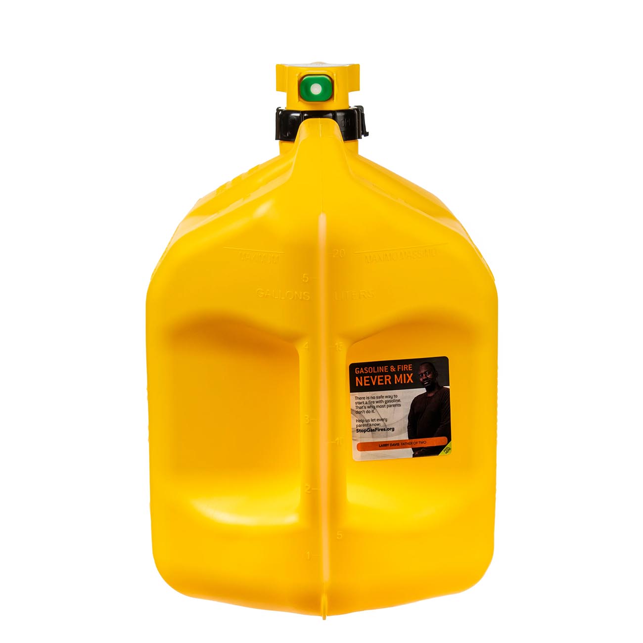 No-Spill NSP-1467S, 5 Gallon Gas Can for Diesel Fuel with View Stripe