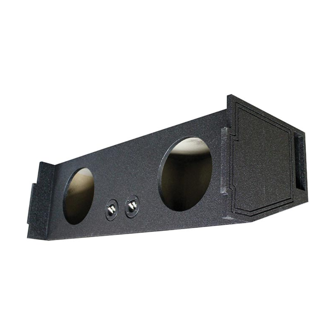 Rockville REC96 Dual 10" Ported Subwoofer Enclosure, Bed Liner Finish, Precision-Built, Space-Saving, for GM/Chevy SUV Audio Systems