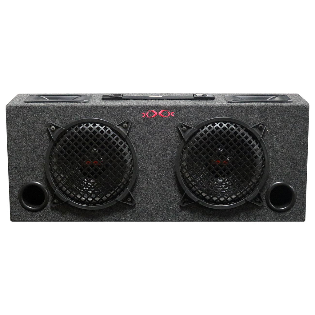 XXX KIC80 Audio Dual 8″ Subwoofer Enclosure, 250W Max