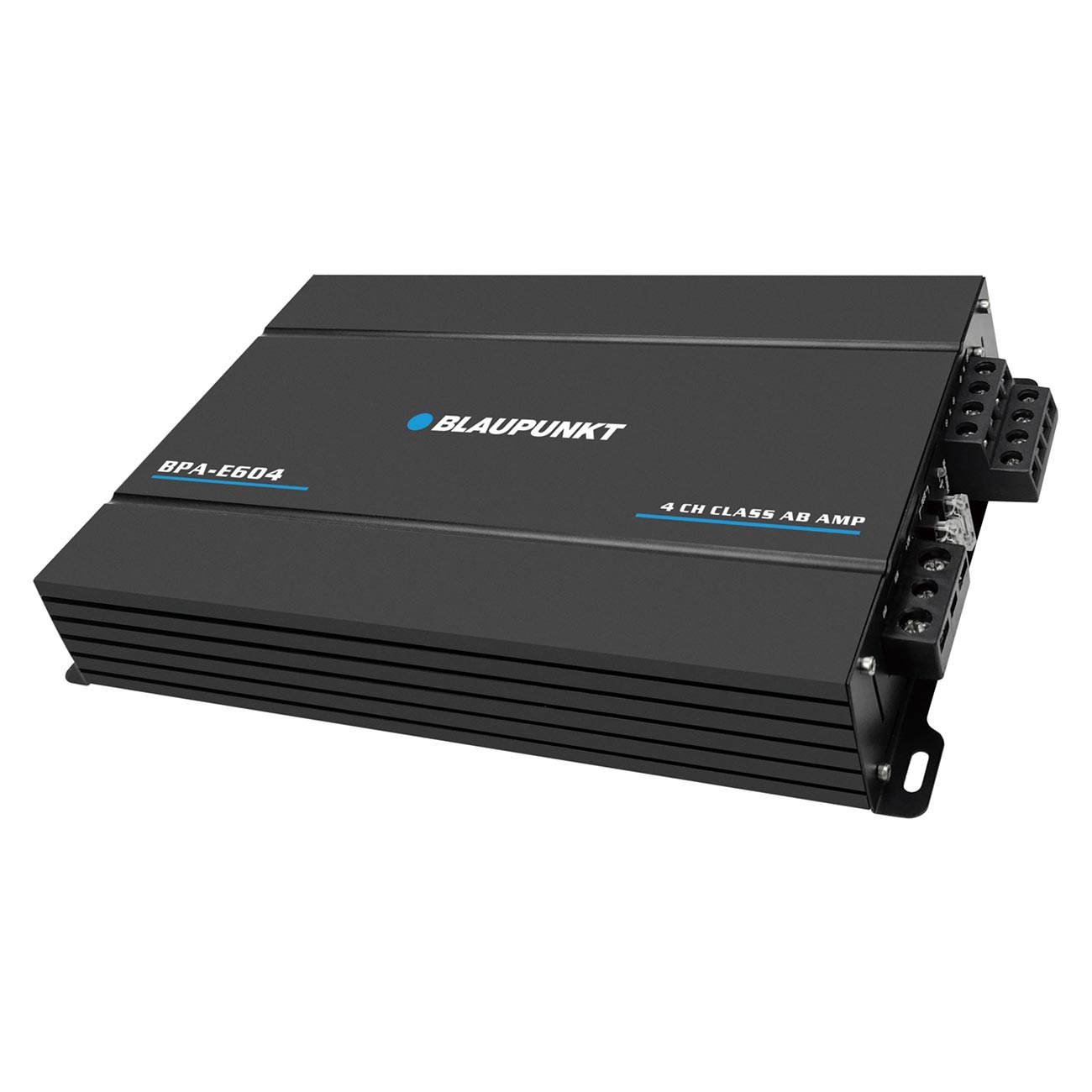 BLAUPUNKT BPA-E604 4-Channel Class AB Car Amplifier - 1800W Max Power, Bridged 360W RMS - Compact Design for Superior Sound Clarity