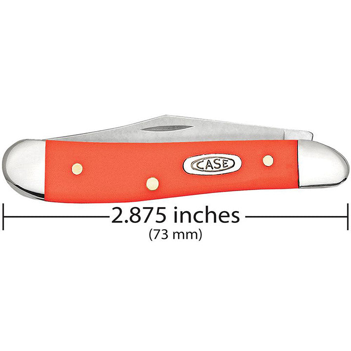 Case WR XX Pocket Knife Orange Synthetic Peanut Item #80504 - (4220 SS) - Length Closed: 2 7/8 Inches
