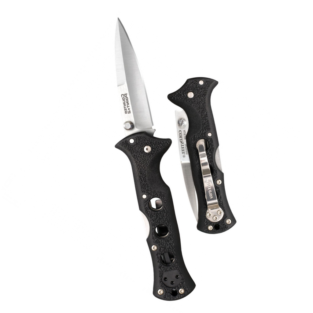 COLD STEEL Counter Point 2 3" Japanese AUS8A Razor-Sharp Blade 3.875" Griv-Ex Handle Narrow Blade Folding Knife w/Tri-Ad Locking Mechanism