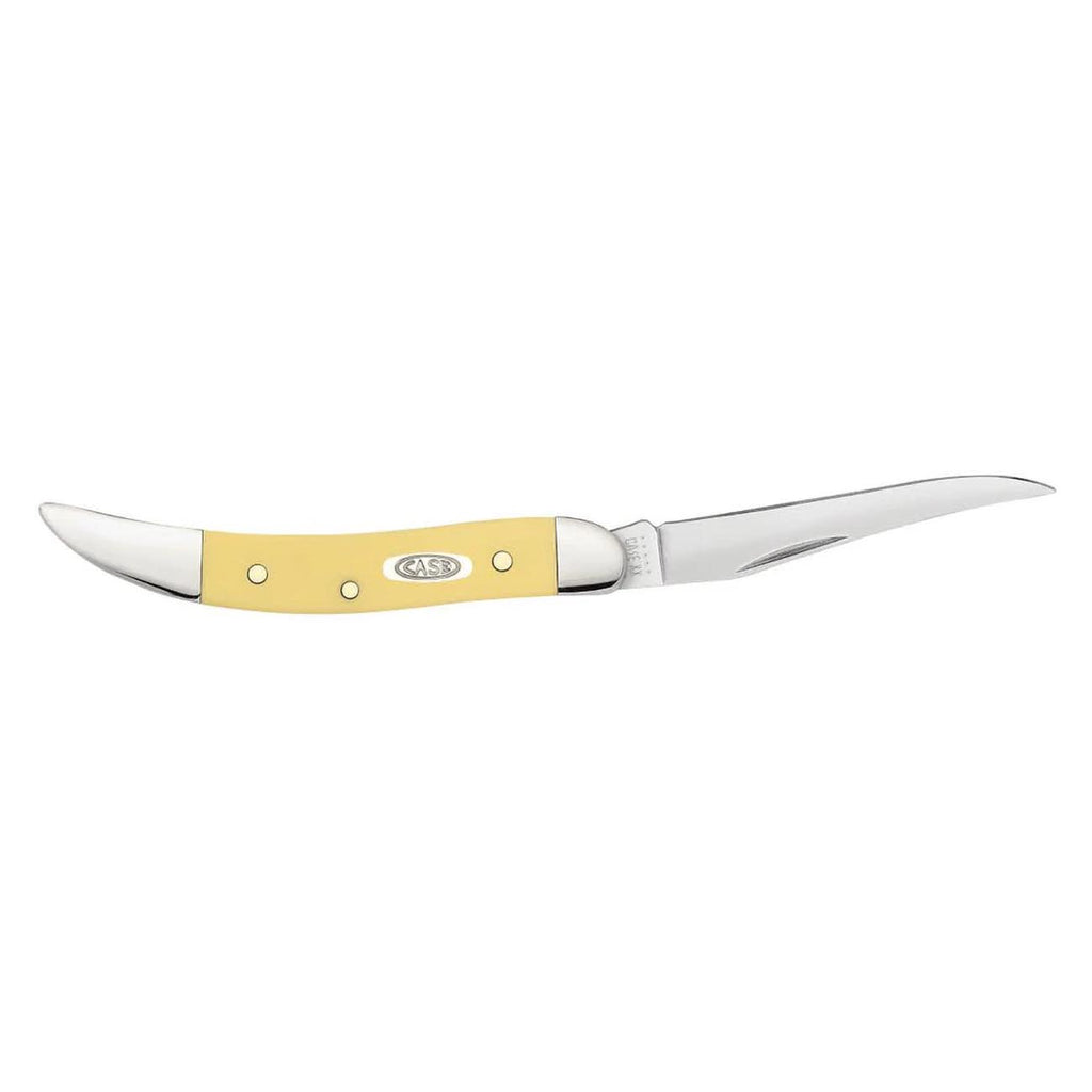 Case WR XX Pocket Knife Yellow Synthetic SS - Small Texas Toothpick Item #81095 - (310096 SS) - Length Closed: 3 Inches