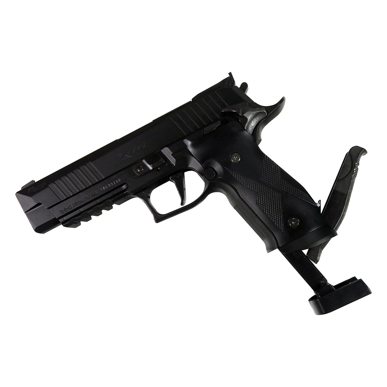 Sig Sauer X-Five CO2-Powered .177 Caliber Semi-Auto Black Air Pistol with 20rd Pellet Mag - CO2 Cartridges Not Included