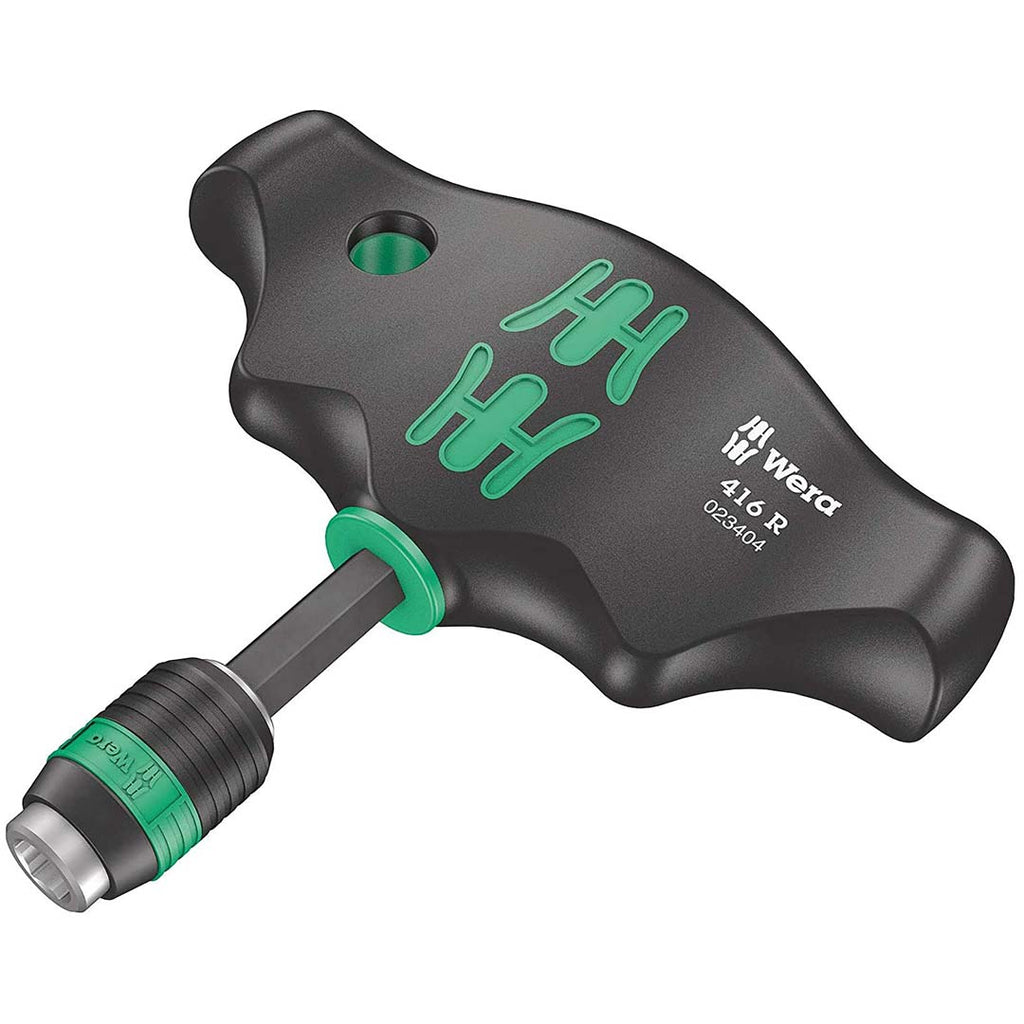 Wera 05023404001 416 R T-Handle Bit Holding Screwdriver – 1/4″ Rapidaptor Quick-Release Holder