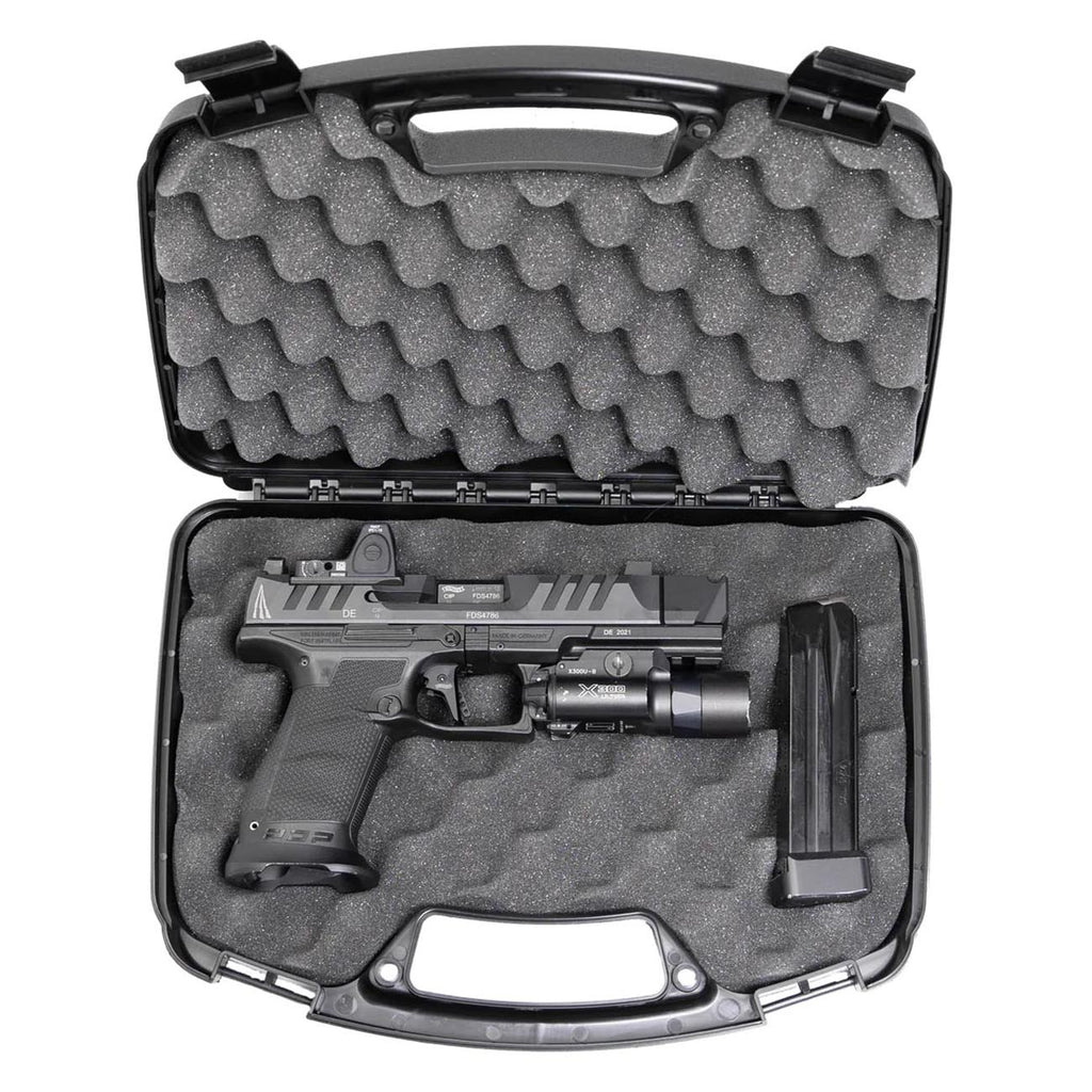 MTM 807-40 Pistol Handgun Case Single Up To 6" Revolver, USA Made, Black