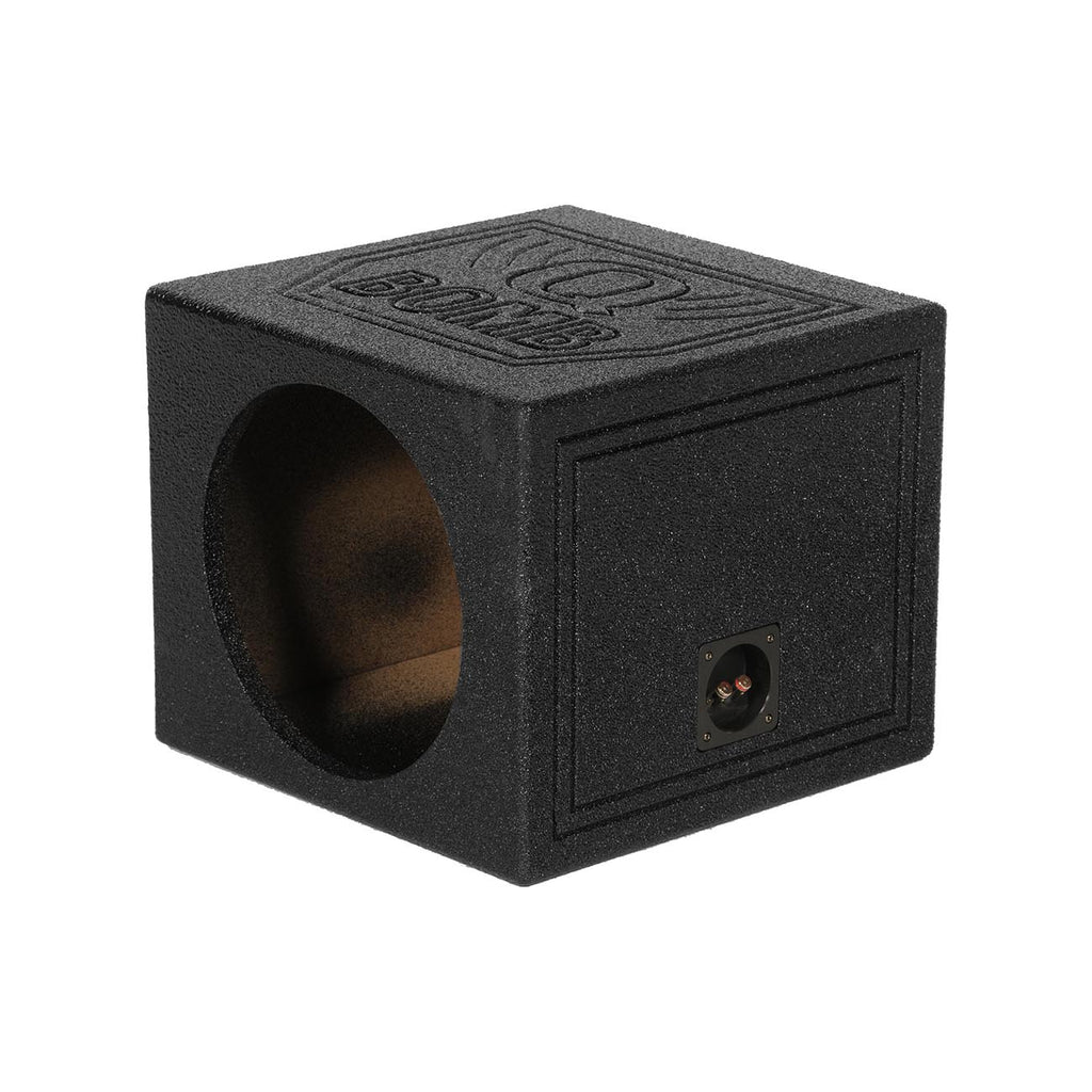 Qpower QBOMB15SSINGLE Single 15 Sealed Woofer Enclosure Withh Bed Liner Spray
