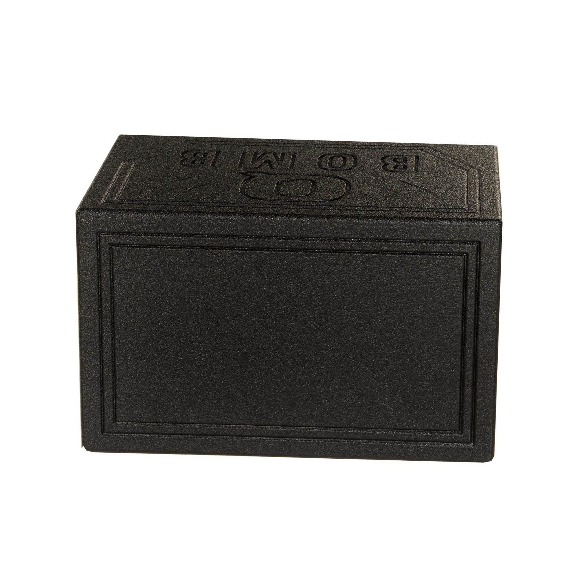 Q Power Single 12" Vented Ported Car Subwoofer Sub Box Enclosure, QBOMB12VL - Single Cab Bass Woofer Speaker Box System for Vehicle or Truck Audio